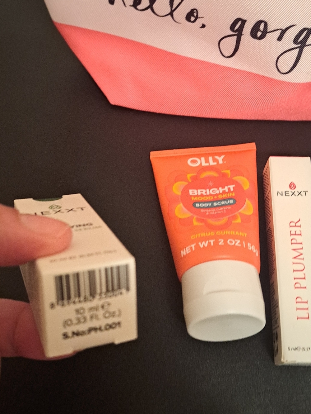 Kate Spade Clinique Striped Cosmetic Pouch in Coral, Pink, &White NWOT &4 beauty - Picture 3 of 6